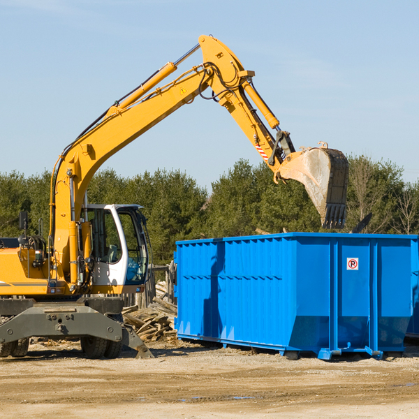 are there any restrictions on where a residential dumpster can be placed in Pershing County